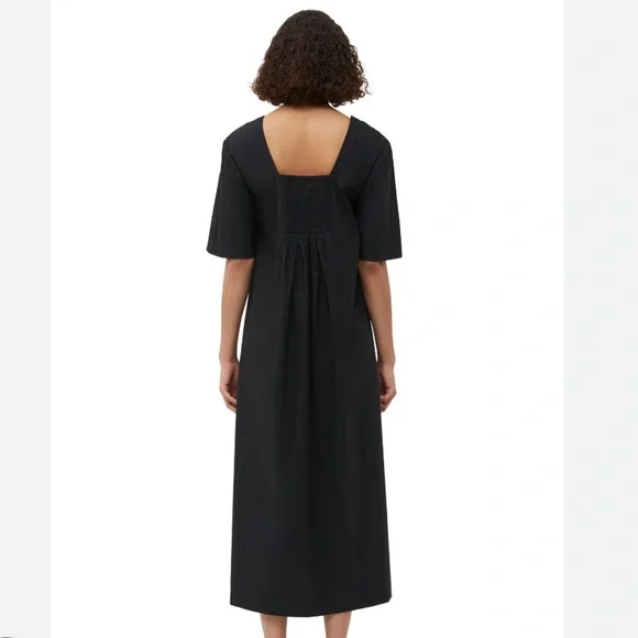 GANNI Cotton-poplin midi dress - Picture 2 of 5